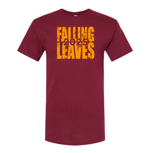 Falling Leaves Gold Block Tee