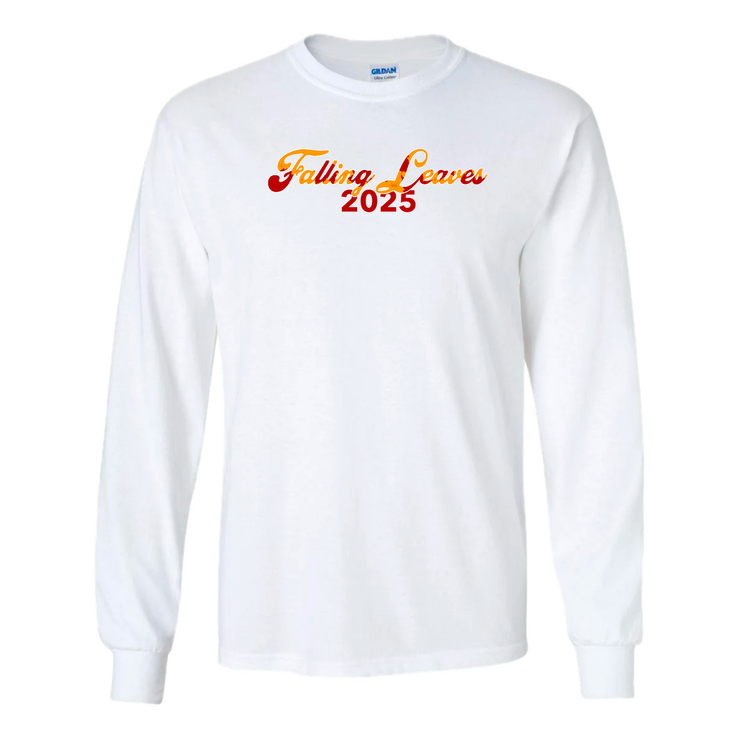 Falling Leaves Script Long Sleeve Tee