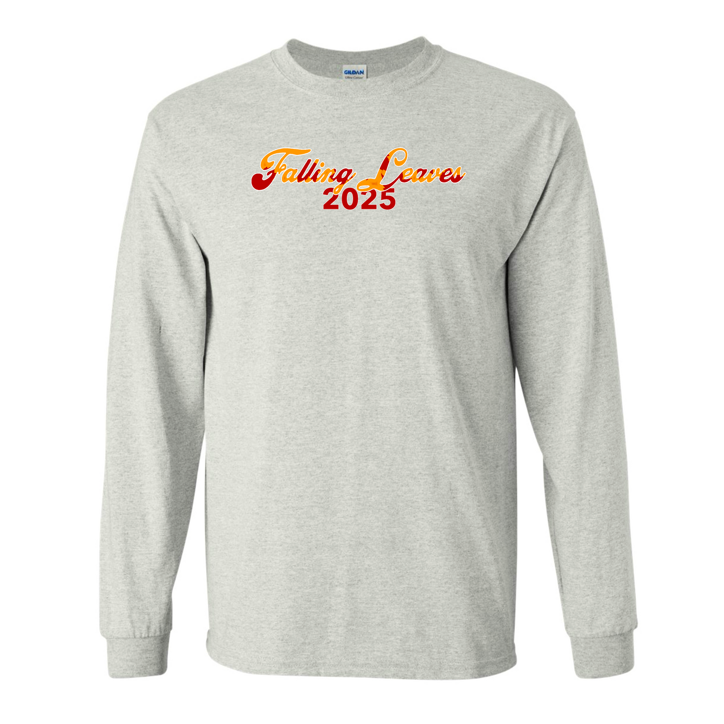 Falling Leaves Script Long Sleeve Tee
