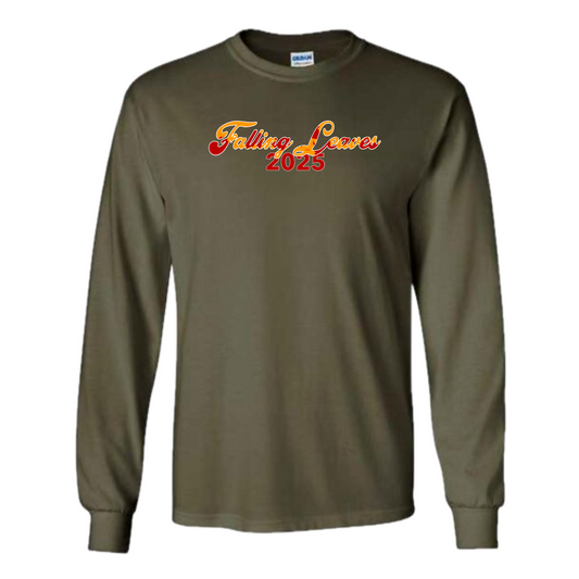 Falling Leaves Script Long Sleeve Tee