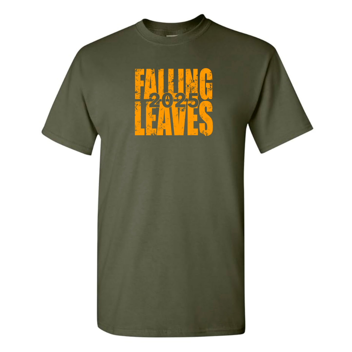 Falling Leaves Gold Block Tee