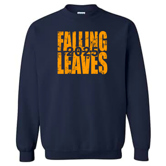 Falling Leaves Gold Block Crewneck