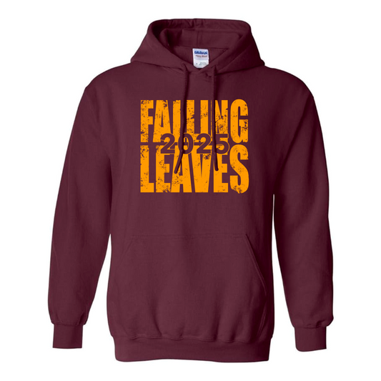 Falling Leaves Gold Block Hoodie