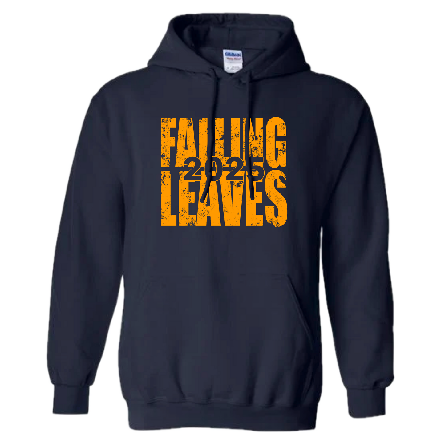 Falling Leaves Gold Block Hoodie