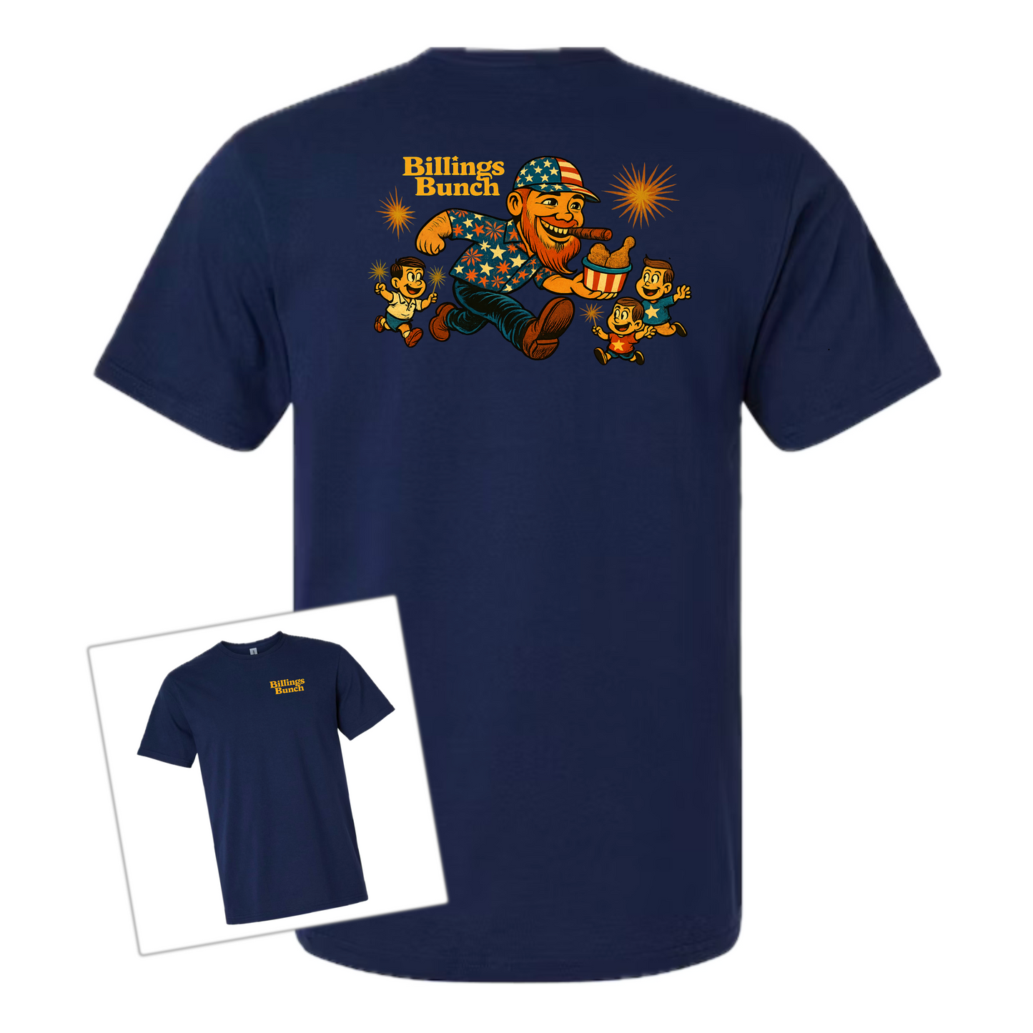 4th of July Billings Bunch Tee