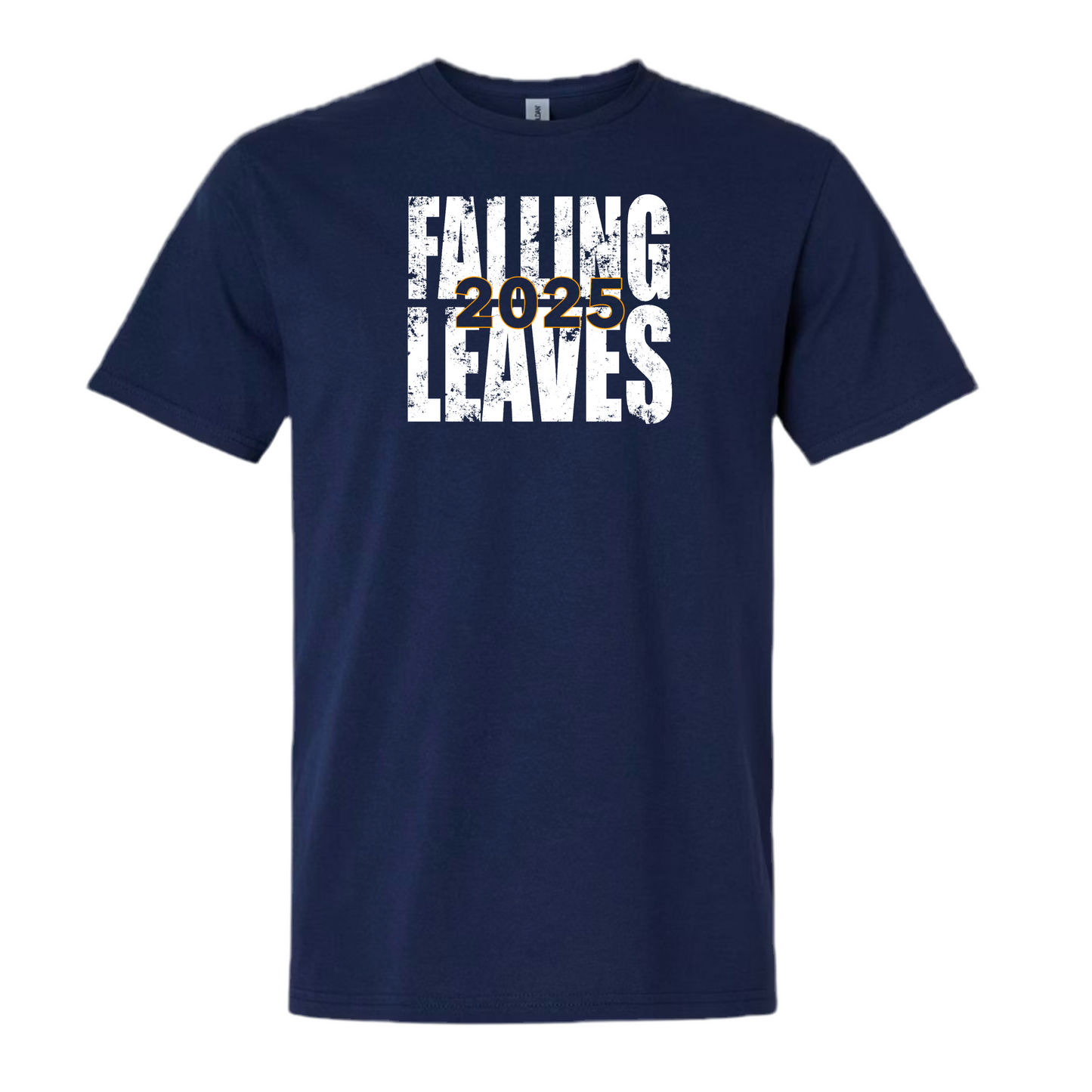 Falling Leaves White Block Tee