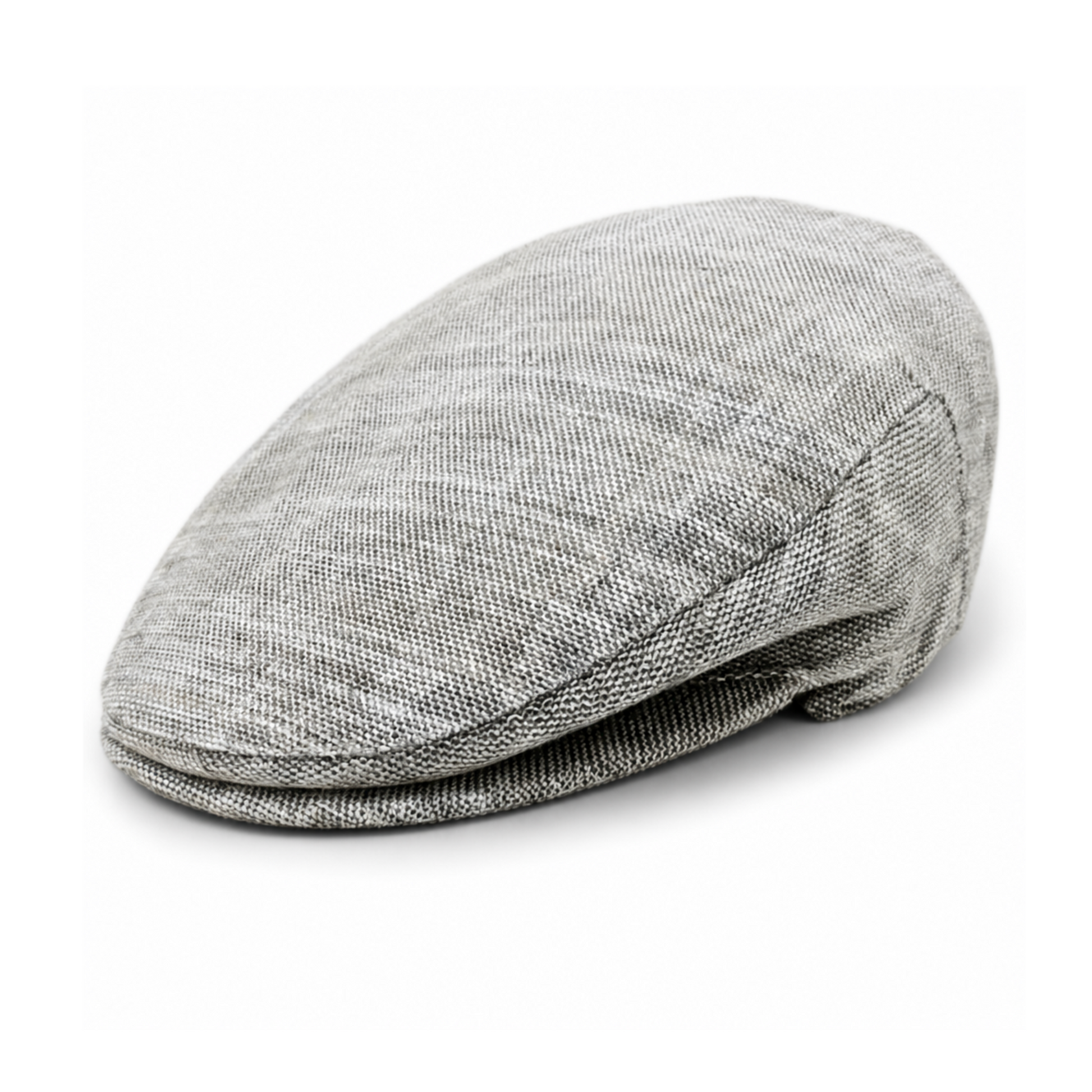Gray flat cap on a white background