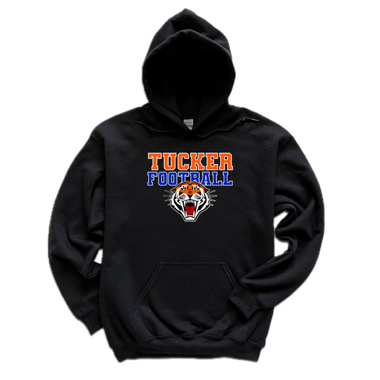Tucker Football Tiger Logo Hoodie