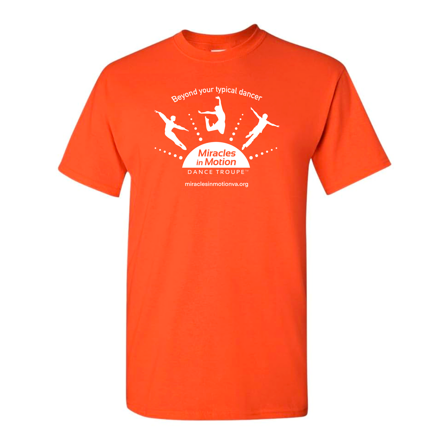Miracles in Motion White Logo Tee