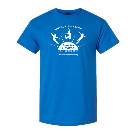 Miracles in Motion White Logo Tee