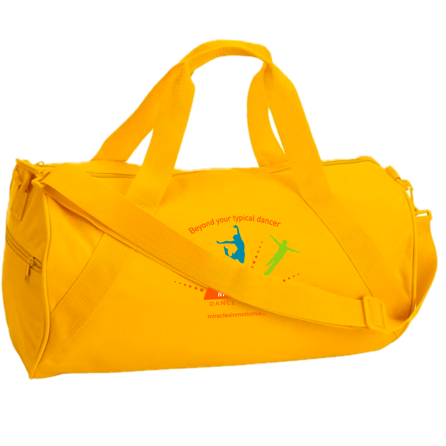 Miracles in Motion Logo Barrel Duffel