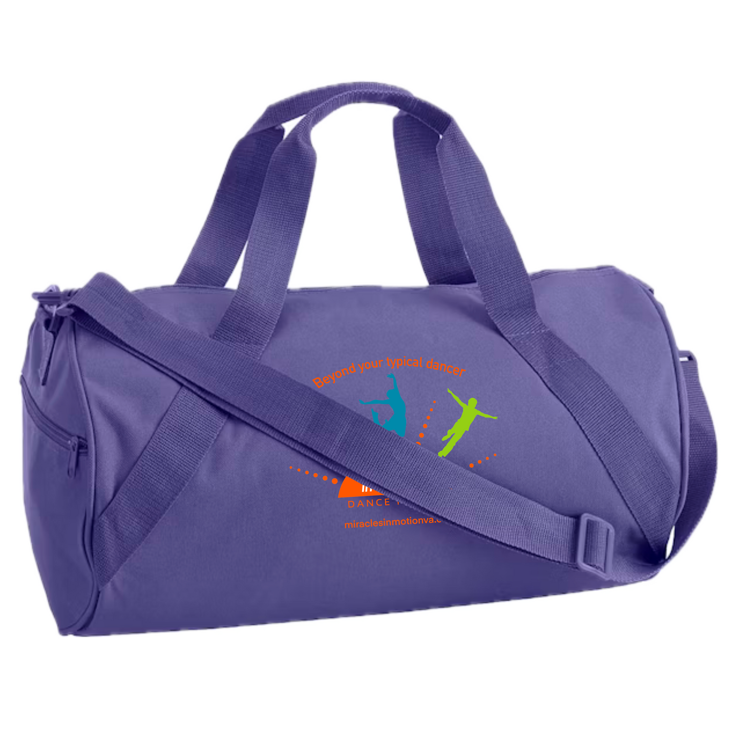 Miracles in Motion Logo Barrel Duffel