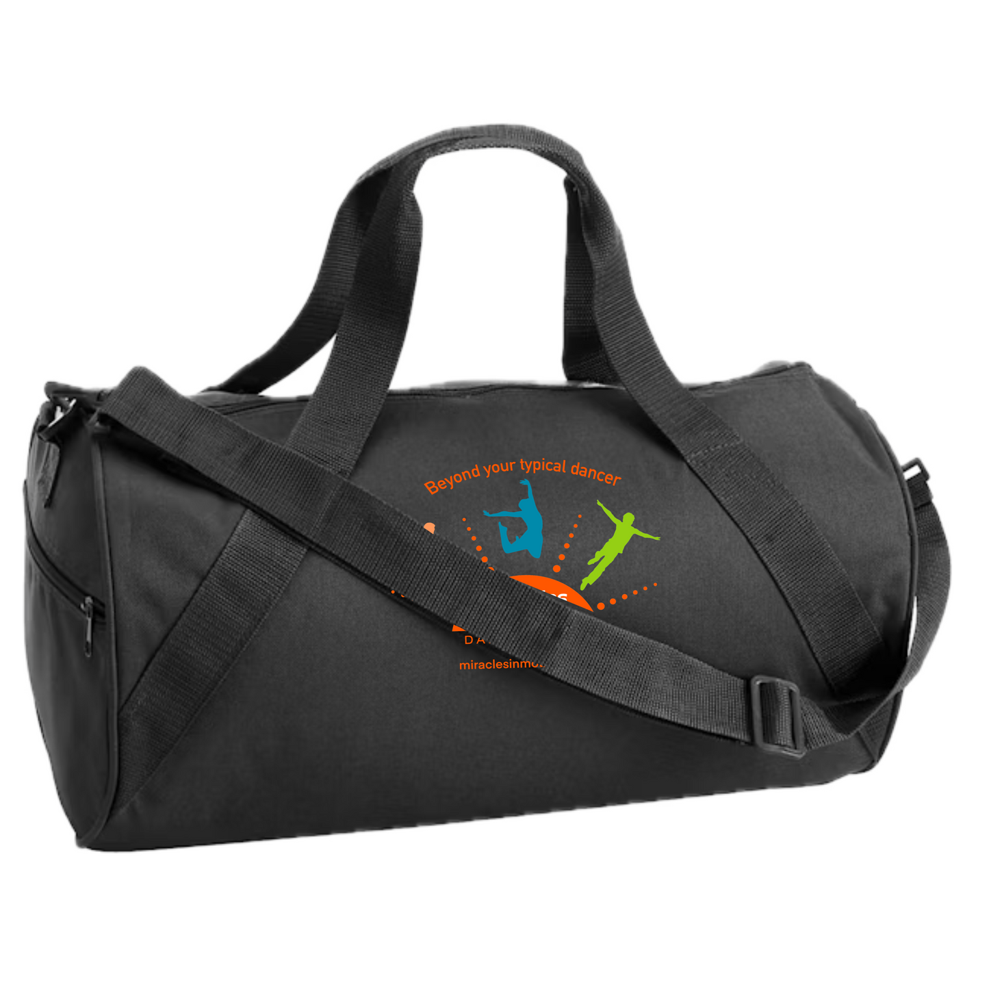 Miracles in Motion Logo Barrel Duffel