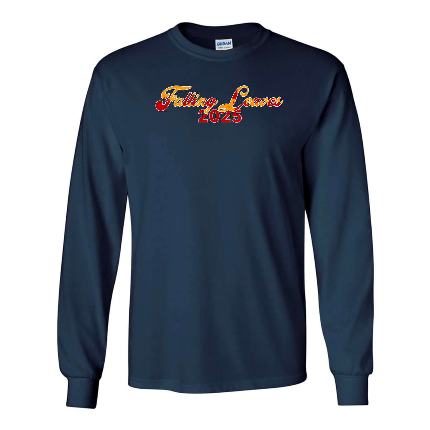 Falling Leaves Script Long Sleeve Tee