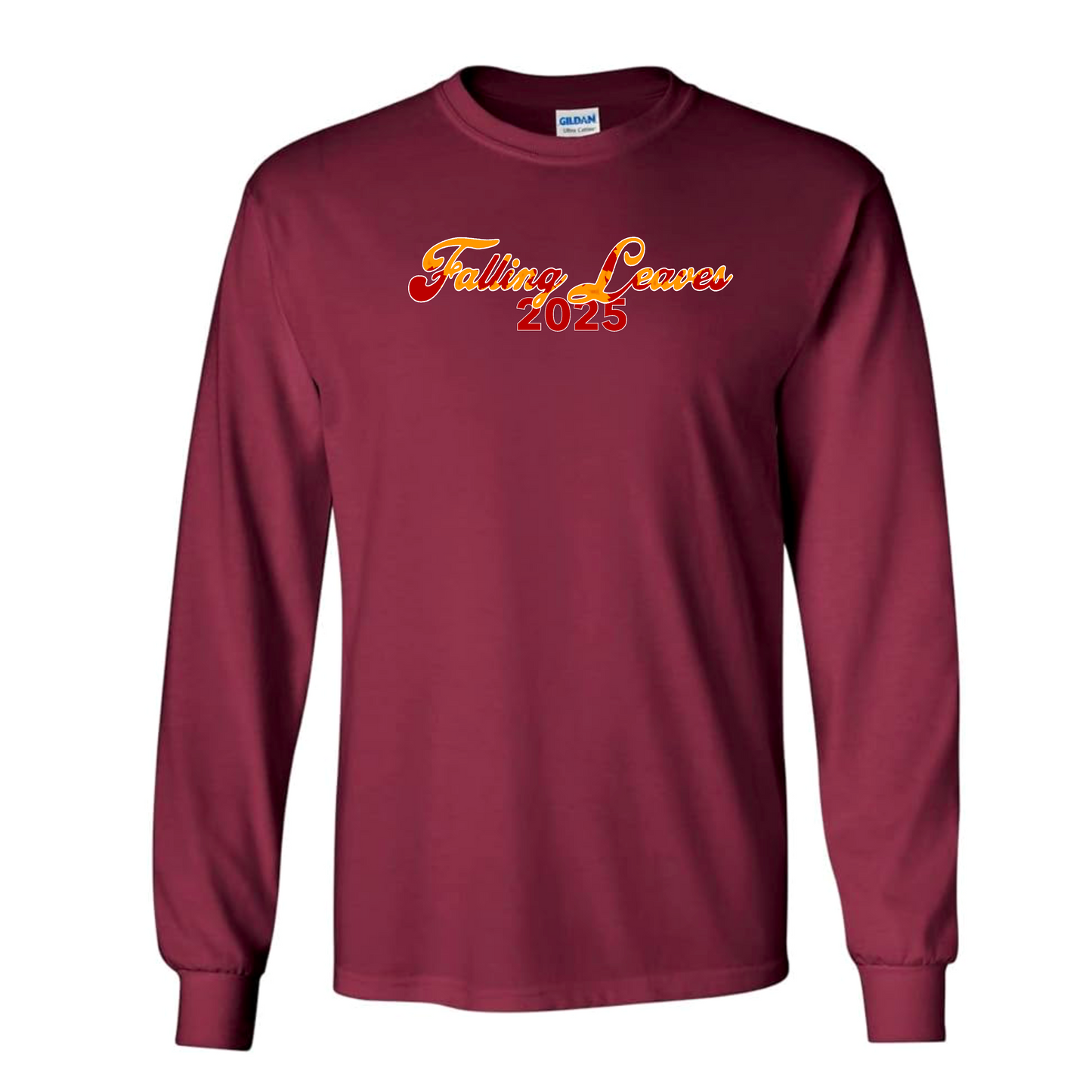 Falling Leaves Script Long Sleeve Tee