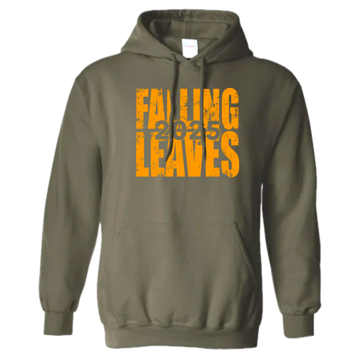 Falling Leaves Gold Block Hoodie