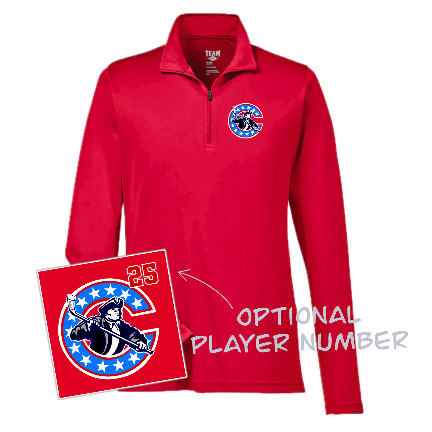 Continentals Logo Performance Quarter Zip