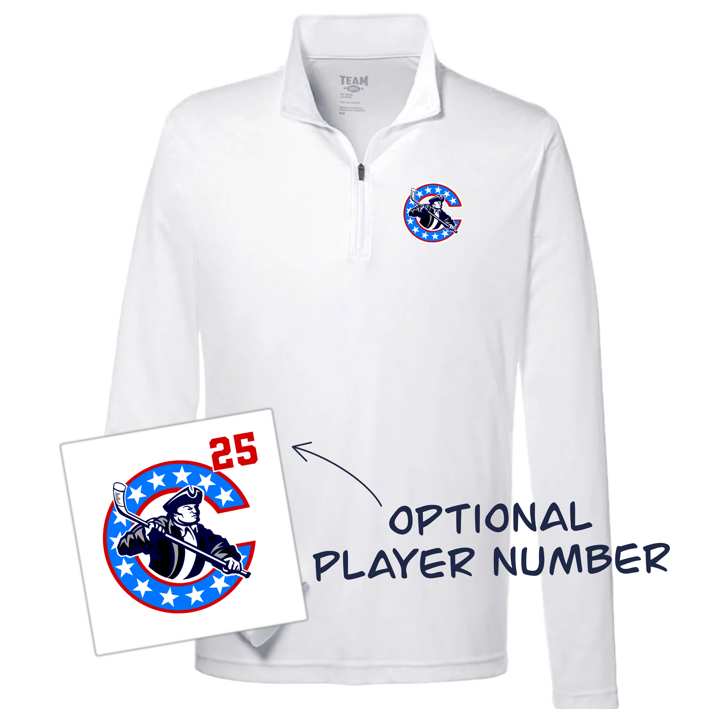 Continentals Logo Performance Quarter Zip