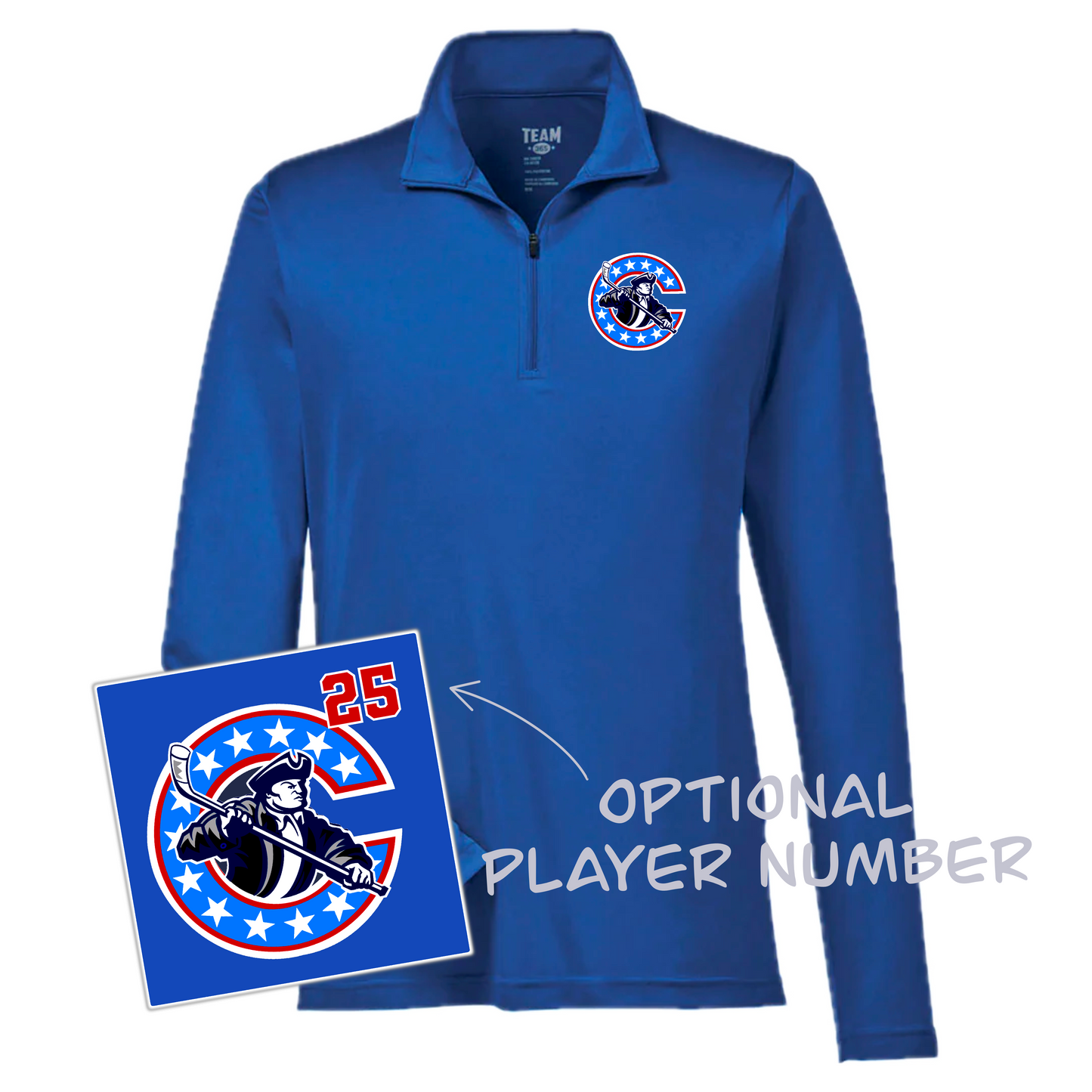 Continentals Logo Performance Quarter Zip