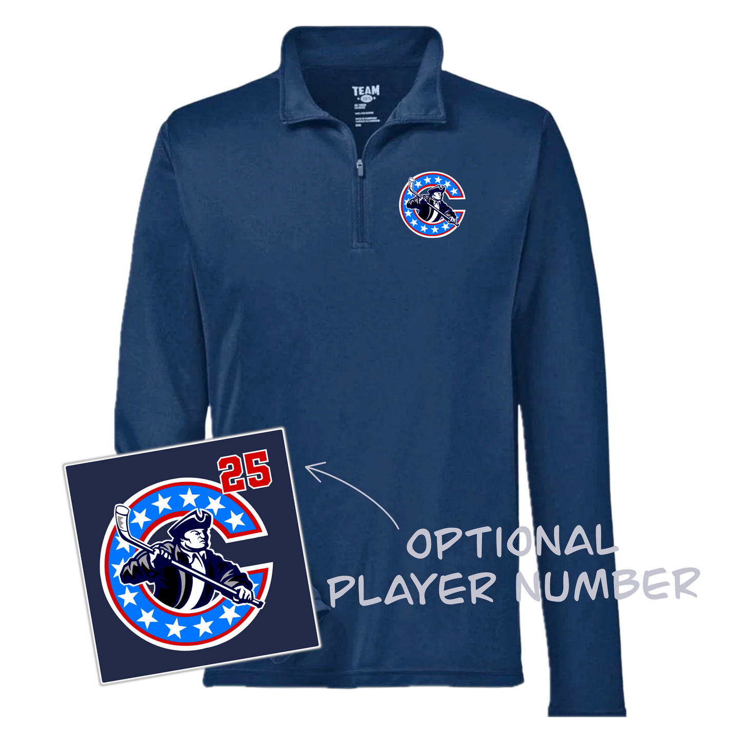 Continentals Logo Performance Quarter Zip
