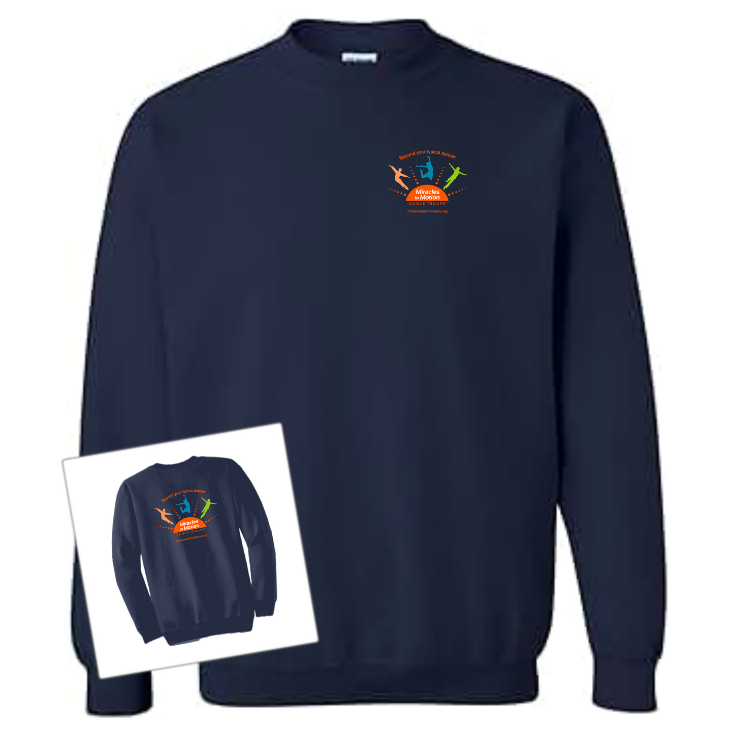 Miracles in Motion Color Logo Crewneck