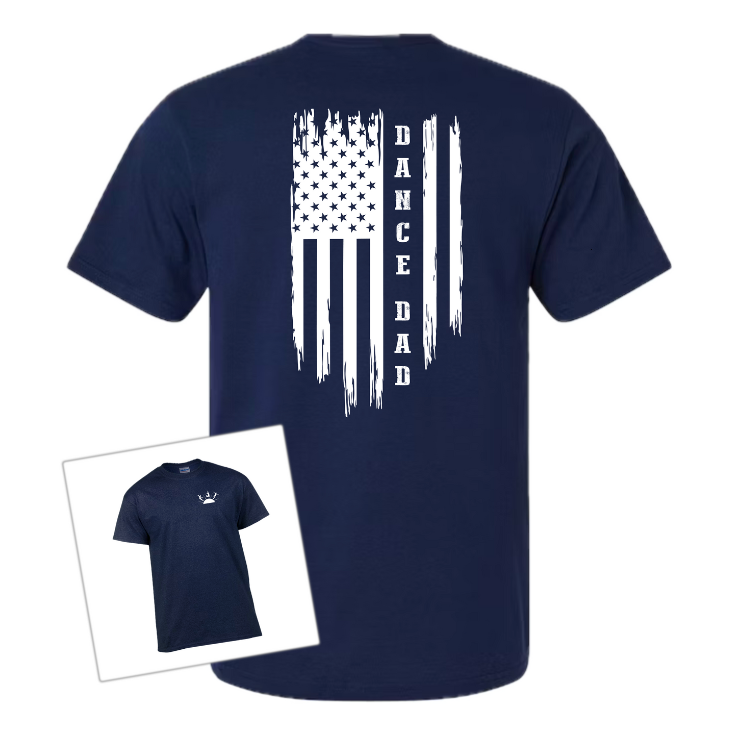 Miracles in Motion Dance Dad Flag Tee