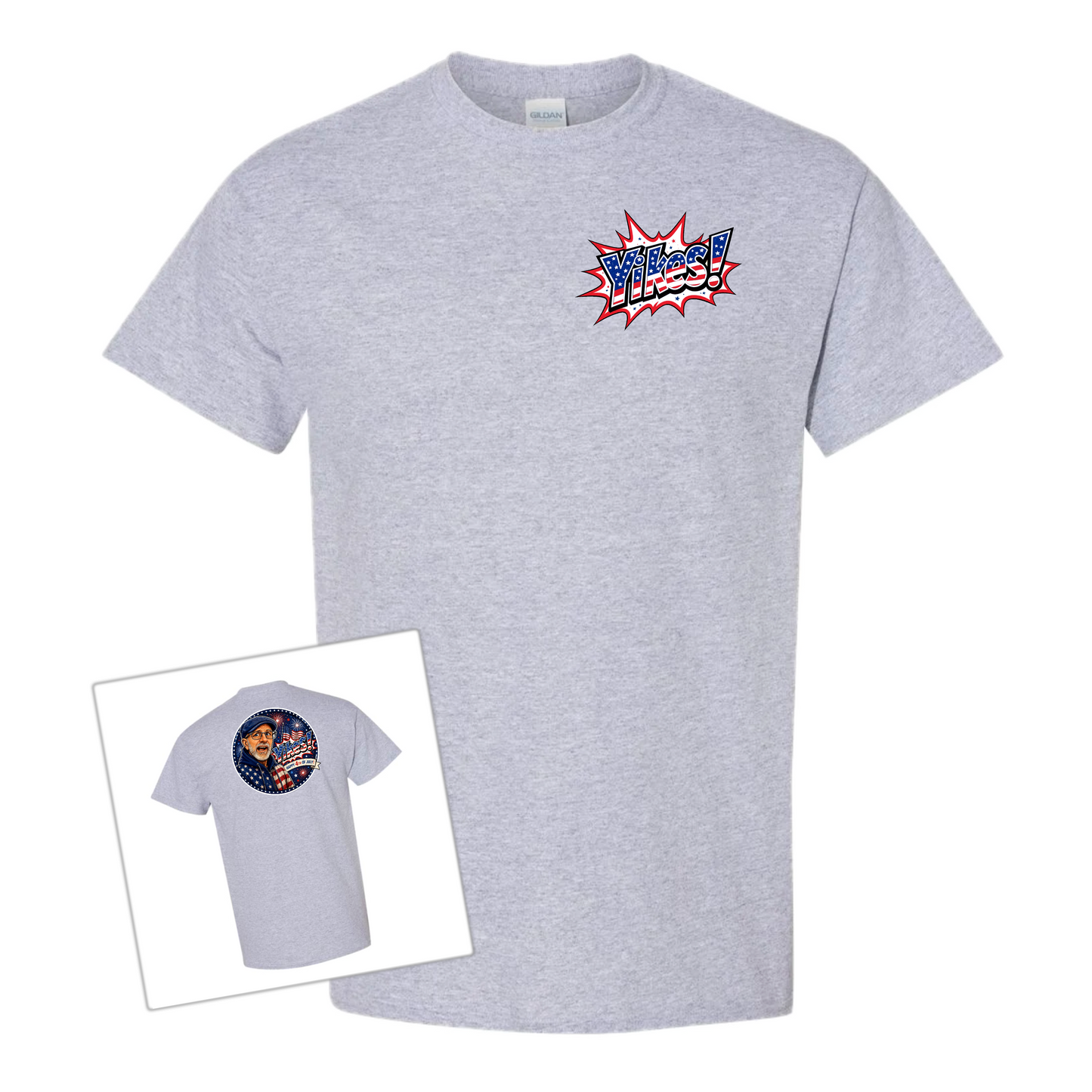 4th of July Yikes! by John Leary Tee