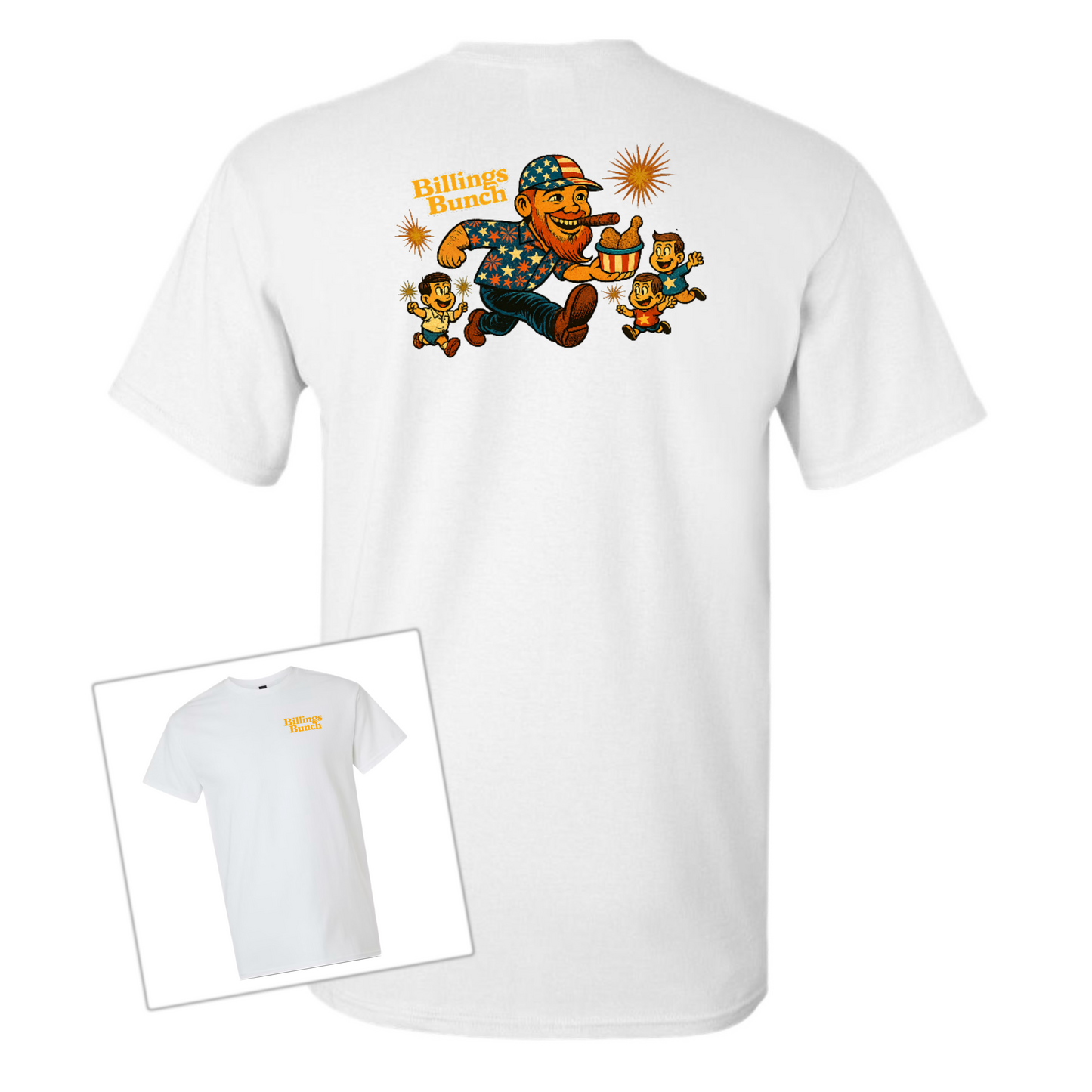 4th of July Billings Bunch Tee