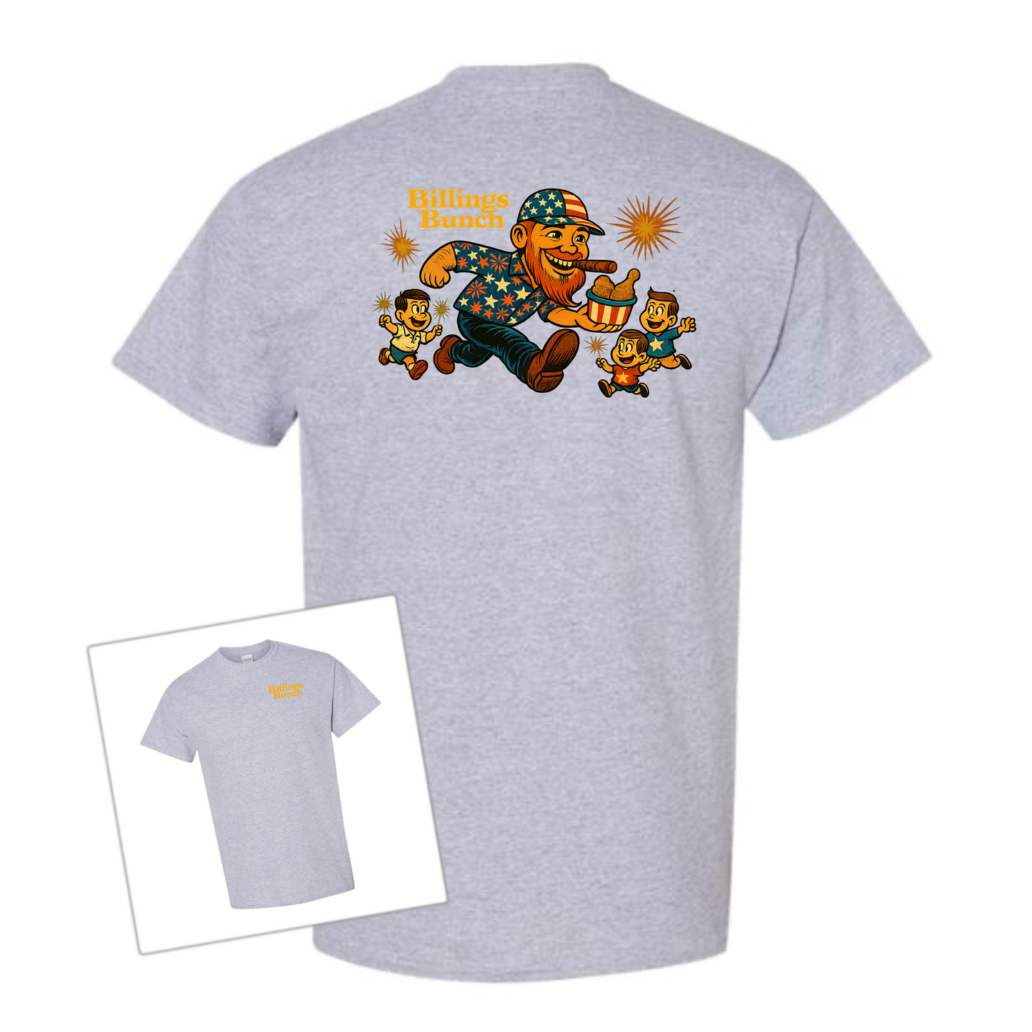 4th of July Billings Bunch Tee