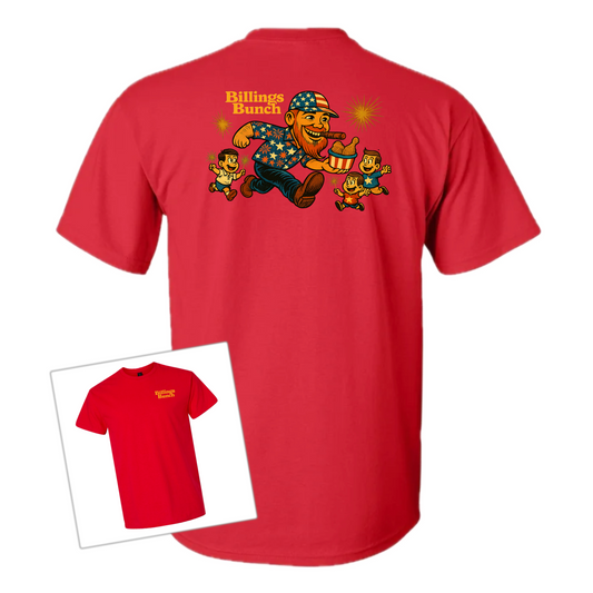 4th of July Billings Bunch Tee